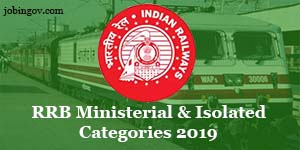 rrb ministerial isolated categories
