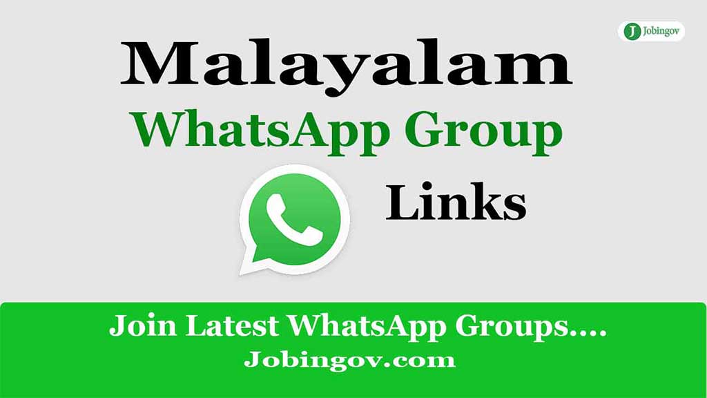 Malayalam WhatsApp Group Links 2022
