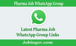 Pharma Job WhatsApp Group Links List 2022