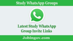 Study WhatsApp Group Links