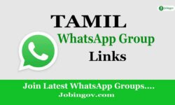 Active Tamil WhatsApp Group Link List