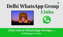 Active Delhi WhatsApp Group Link List