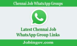 Chennai Job WhatsApp Group Link 2022