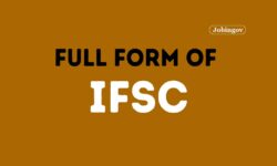 What is the Full Form of IFSC?