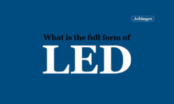 LED Full Form and Working Principle