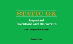 Important Inventions and Discoveries for Competitive Exams