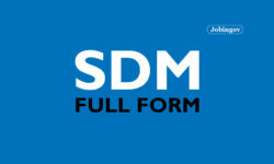 What is the Full Form of SDM?