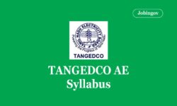 TANGEDCO Assistant Engineer Syllabus 2022