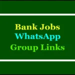 bank jobs whatsapp groups