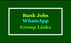 Active Bank Jobs WhatsApp Group Links 2025