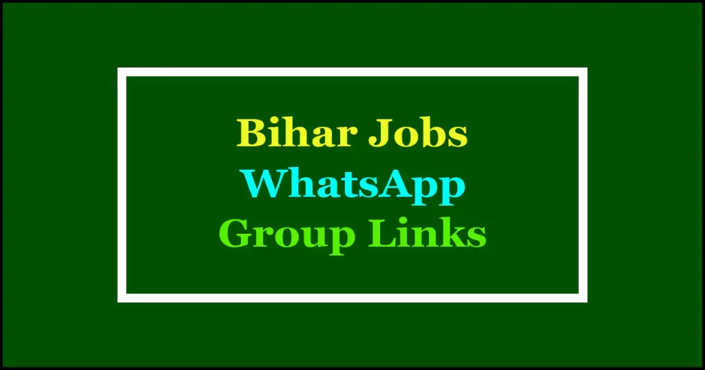 bihar jobs whatsapp group