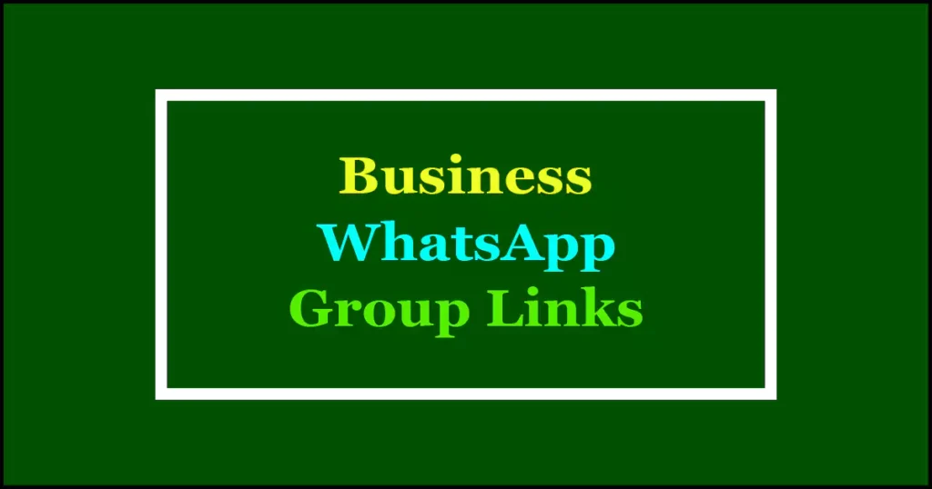 business whatsapp groups