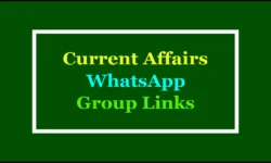 Active Current Affairs WhatsApp Group Links 2025