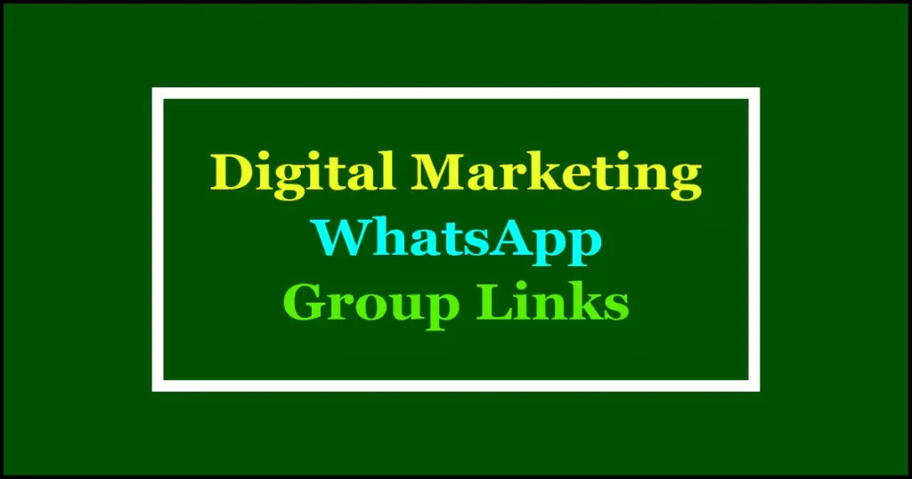 digital marketing whatsapp groups