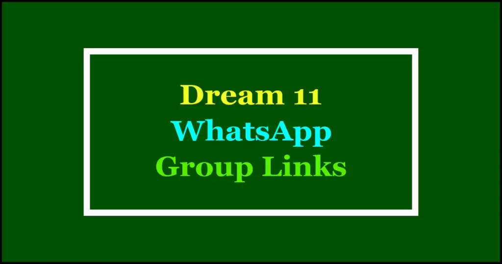 dream 11 whatsapp groups