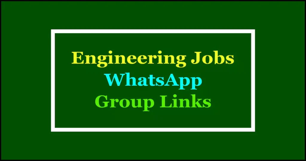 engineering jobs whatsapp groups