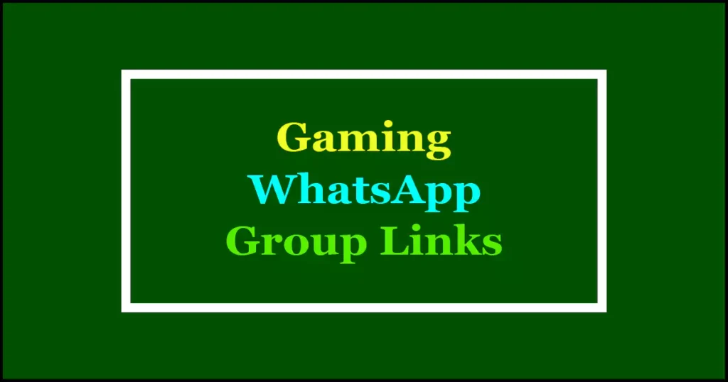 gaming whatsapp groups