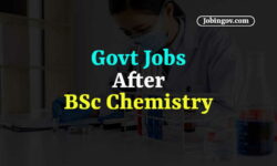 Government Jobs After BSc Chemistry 2023