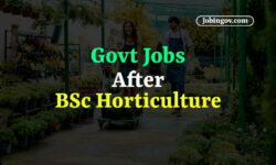 Government Jobs After BSc Horticulture in India 2023