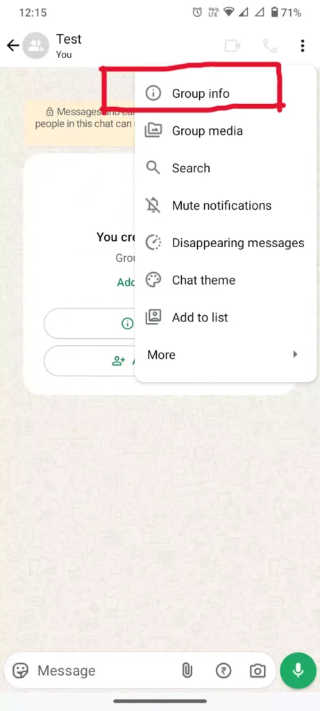 group info