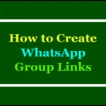 how to create whatsapp group link
