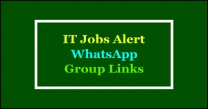 it jobs whatsapp group