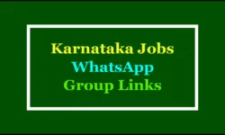 Active Karnataka Jobs WhatsApp Group Links 2025