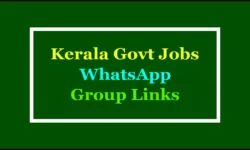 Kerala Government Jobs WhatsApp Group Links