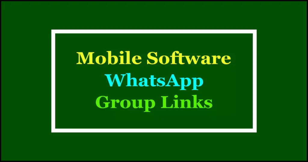 mobile software WhatsApp groups