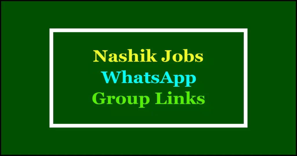 nashik jobs whatsapp groups