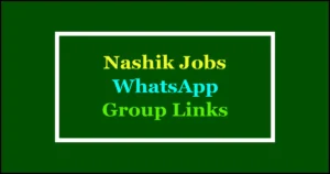 nashik jobs whatsapp groups