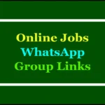 online jobs whatsapp groups