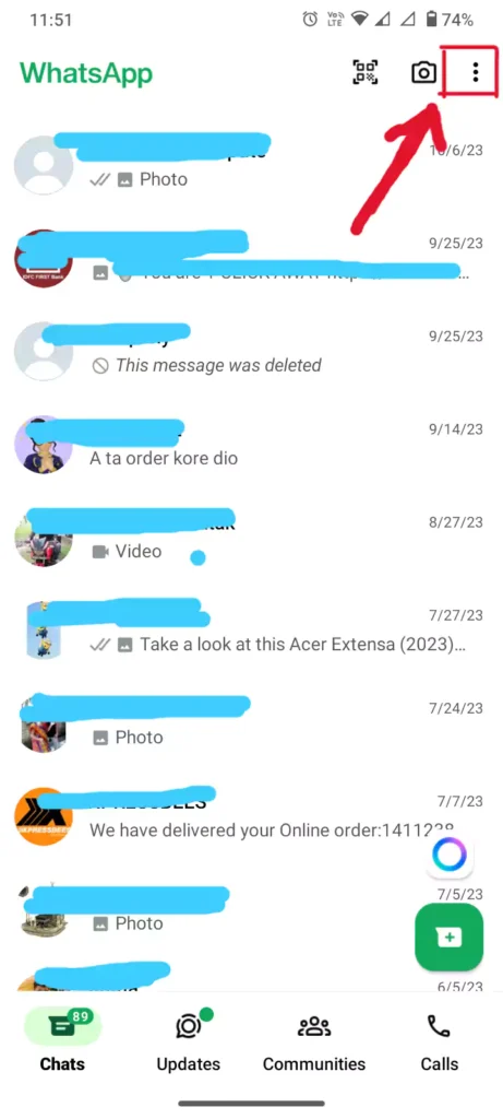 open whatsapp group