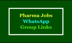 Active Pharma Job WhatsApp Group Links 2025