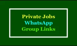 Active Private Jobs WhatsApp Group Links 2025