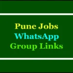 pune job whatsapp groups