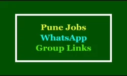 Active Pune Job WhatsApp Group Links 2025