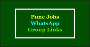 pune job whatsapp groups