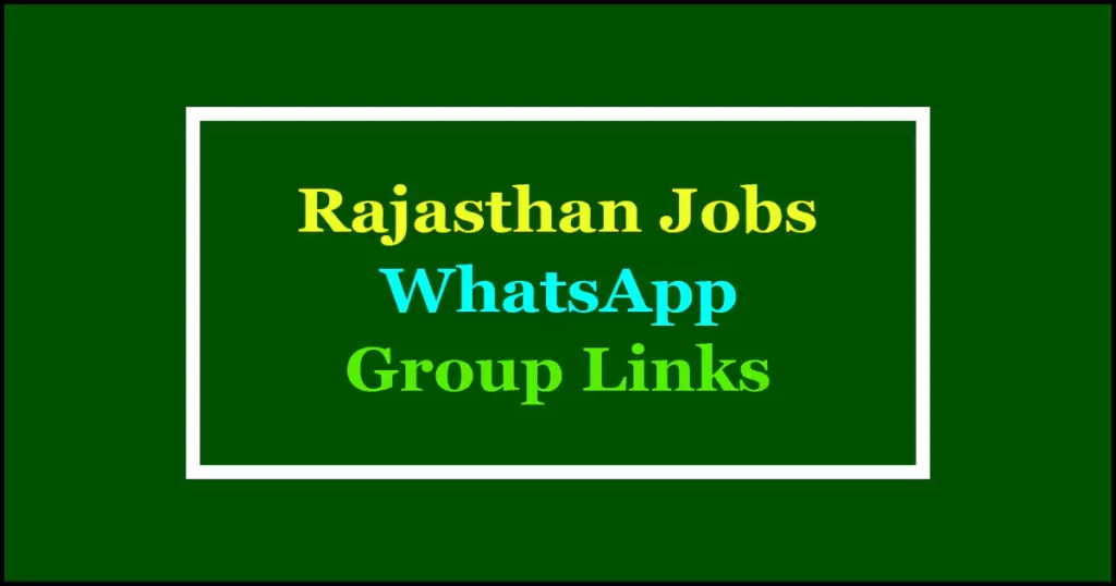 rajasthan jobs whatsapp group