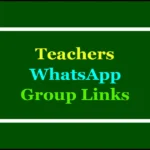 Teachers WhatsApp Group Link