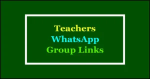 Teachers WhatsApp Group Link