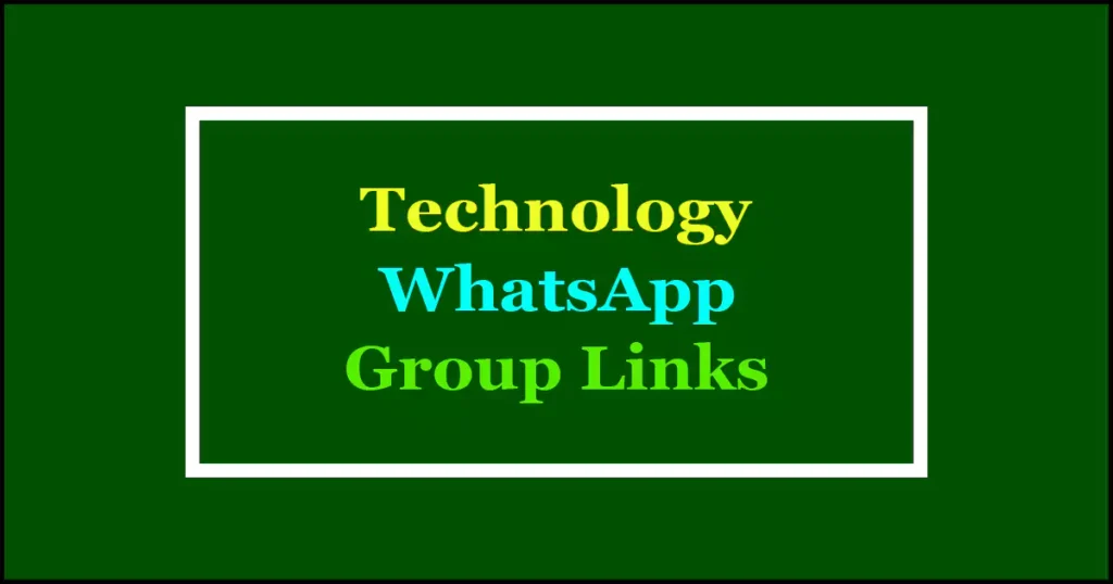 technology whatsapp groups