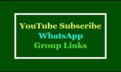 Active YouTube Subscribe WhatsApp Group Links 2025